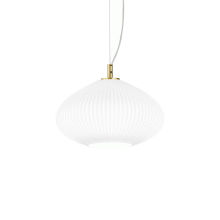 LAMPADA SOSPENSIONE PLISSE ' SP1 D25OTTONESATINATO - IDEAL LUX 285177 product photo