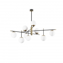 LAMPADA DASOFFITTOGOURMETPL9E14MAX9X40W NERO EOTTONESATINATO - IDEAL LUX 289489 product photo