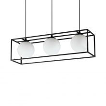 SOSPENSIONE LINGOTTO SP3 NERO - IDEAL LUX 304144 product photo