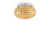 LAMPADA PLAFONIERA KING PL3 ORO - IDEAL LUX 075402 product photo Photo 01 2XS