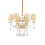 PANTHEON SP6 ORO LAMPADA SOSPENSIONE - IDEAL LUX 088068 product photo Photo 01 2XS