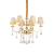 LAMPADA SOSPENSIONE PANTHEON SP6 ORO - IDEAL LUX 088068 product photo Photo 01 2XS