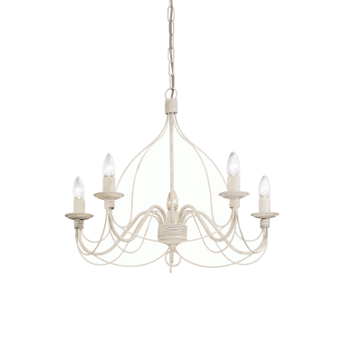 LAMPADA SOSPENSIONE CORTESP5 BIANCO ANTICO - IDEAL LUX 005881 product photo Photo 01 3XL