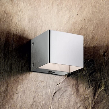 LAMPADA PARETE FLASH AP1 CROMO ALOGENA METALLO - IDEAL LUX 007380 product photo Photo 02 3XL