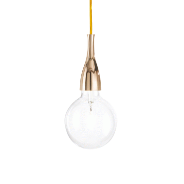 LAMPADA SOSPENSIONE MINIMAL SP1 ORO - IDEAL LUX 009391 product photo Photo 01 3XL