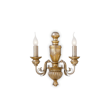 LAMPADA APPLIQUE FIRENZE AP2 ORO ANTICO - IDEAL LUX 020846 product photo Photo 01 3XL