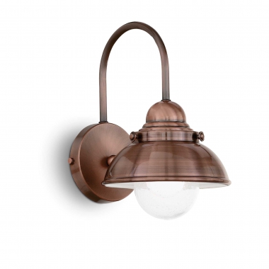 LAMPADA DA PARETE SAILOR AP1 D20 RAME - IDEAL LUX 025292 product photo Photo 01 3XL