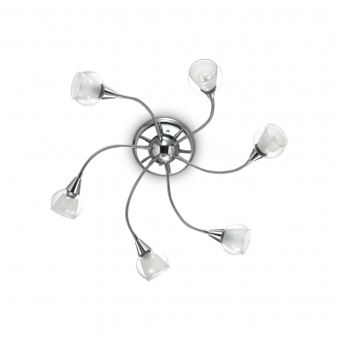 PLAFONIERA TENDER PL6 TRASPARENTE - IDEAL LUX 028699 product photo Photo 01 3XL