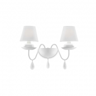 LAMPADA DA PARETE APPLIQUE BLANCHE AP2 BIANCO - IDEAL LUX 035598 product photo Photo 01 3XL