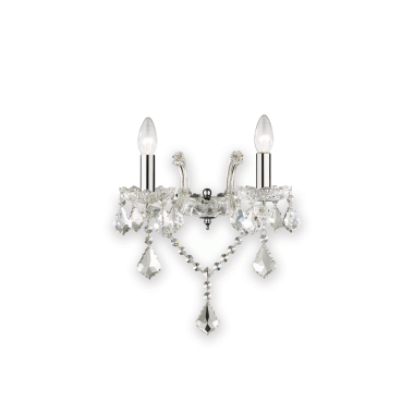 LAMPADA APPLIQUE FLORIAN AP2 CROMO - IDEAL LUX 035642 product photo Photo 01 3XL