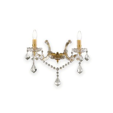 LAMPADA APPLIQUE FLORIAN AP2 ORO - IDEAL LUX 035659 product photo Photo 01 3XL