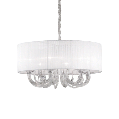 LAMPADA SOSPENSIONE SWAN SP6 BIANCO - IDEAL LUX 035826 product photo Photo 01 3XL