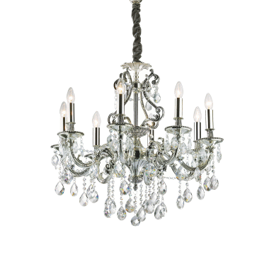 LAMPADA SOSPENSIONE GIOCONDA SP8 ARGENTO - IDEAL LUX 044934 product photo Photo 01 3XL