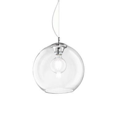 LAMPADA SOSPENSIONE NEMO SP1 D30 TRASPARENTE - IDEAL LUX 052809 product photo Photo 01 3XL