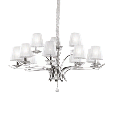 LAMPADA SOSPENSIONE PEGASO SP1 2 BIANCO - IDEAL LUX 066431 product photo Photo 01 3XL