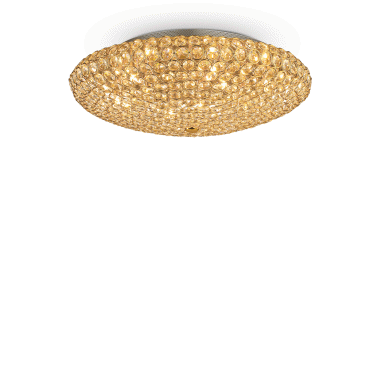 LAMPADA PLAFONIERA KINGPL9 ORO - IDEAL LUX 073262 product photo Photo 01 3XL