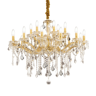LAMPADA SOSPENSIONE FLORIAN SP1 8 ORO - IDEAL LUX 075181 product photo Photo 01 3XL