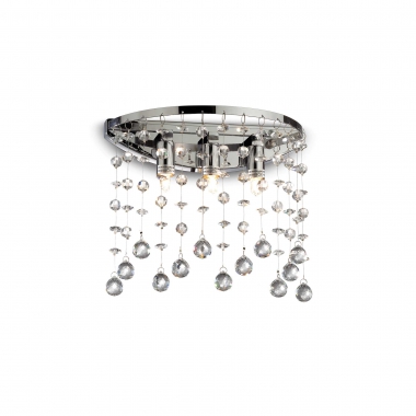 LAMPADA DA PARETE APPLIQUE MOONLIGHT AP3 CROMO - IDEAL LUX 077833 product photo Photo 01 3XL