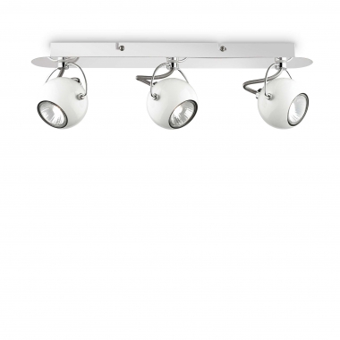 LAMPADA DA PARETE APPLIQUE LUNARE AP3 BIANCO - IDEAL LUX 077901 product photo Photo 01 3XL