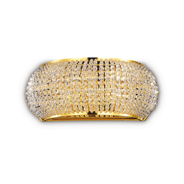 LAMPADA APPLIQUE PASHA ' AP3 ORO - IDEAL LUX 082288 product photo Photo 01 3XL