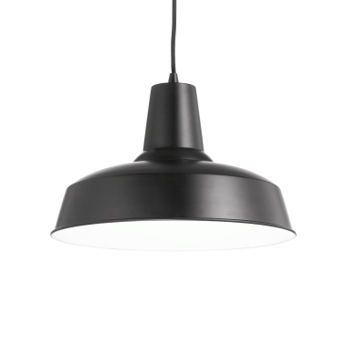 LAMPADA SOSPENSIONE MOBY SP1 NERO - IDEAL LUX 093659 product photo Photo 01 3XL