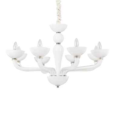 LAMPADA SOSPENSIONE CASANOVA SP8 BIANCO - IDEAL LUX 094045 product photo Photo 01 3XL