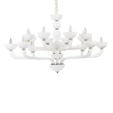 LAMPADA SOSPENSIONE CASANOVA SP1 6 BIANCO - IDEAL LUX 094120 product photo Photo 01 3XL