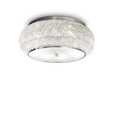 LAMPADA PLAFONIERA PASHA ' PL1 0 CROMO - IDEAL LUX 100746 product photo Photo 01 3XL