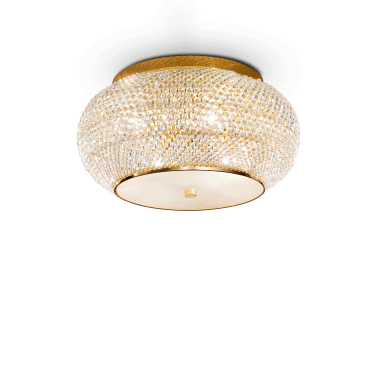 LAMPADA PLAFONIERA PASHA ' PL6 ORO - IDEAL LUX 100807 product photo Photo 01 3XL