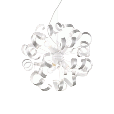 LAMPADA SOSPENSIONE VORTEX SP6 ARGENTO - IDEAL LUX 101613 product photo Photo 01 3XL