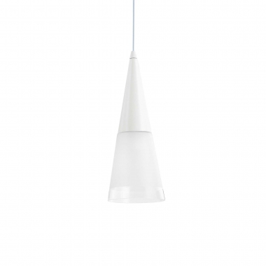 LAMPADARIO SOSPENSIONE CONO SP1 BIANCO - IDEAL LUX 112459 product photo Photo 01 3XL