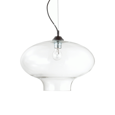 BISTRO' SP1 ROUND TRASPARENTE LAMPADA SOSPENSIONE - IDEAL LUX 120898 product photo Photo 01 3XL