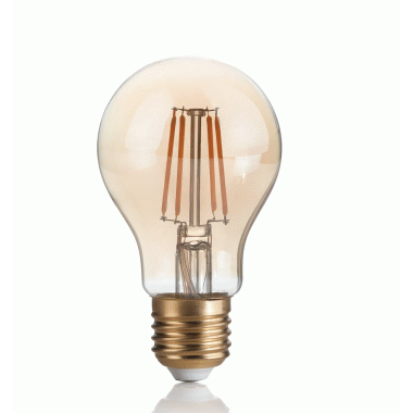 LAMPADINA E27 GLOBO 4W 2200K CRI80 AMBRA - IDEAL LUX 129877 product photo Photo 01 3XL