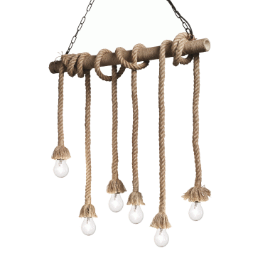 LAMPADA SOSPENSIONE CANAPA SP6 - IDEAL LUX 134826 product photo Photo 01 3XL
