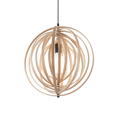 LAMPADA SOSPENSIONE DISCO SP1 LEGNO - IDEAL LUX 138275 product photo Photo 01 3XL