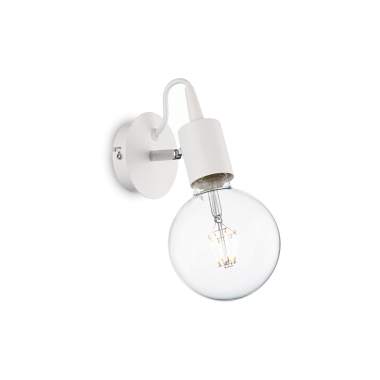 LAMPADA APPLIQUE EDISON AP1 BIANCO - IDEAL LUX 138374 product photo Photo 01 3XL