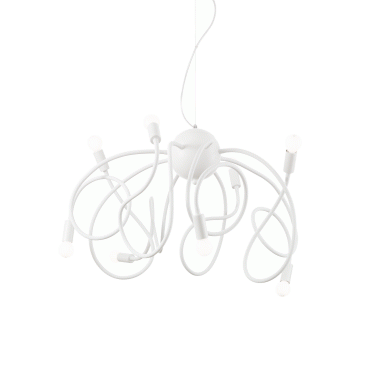 LAMPADA SOSPENSIONE MULTI FLEX SP8 BIANCO - IDEAL LUX 141893 product photo Photo 01 3XL