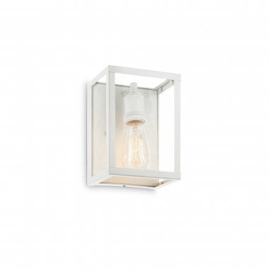 LAMPADA DA PARETE IGOR AP1 APPLIQUE RUSTICO BIANCO - IDEAL LUX 149684 product photo Photo 01 3XL