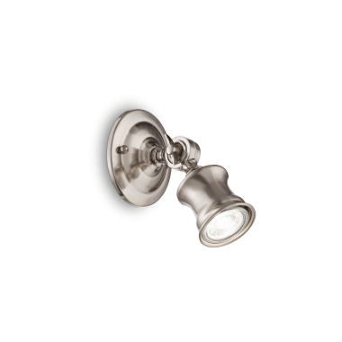 LAMPADA APPLIQUE BARBER AP1 NICKEL - IDEAL LUX 160016 product photo Photo 01 3XL