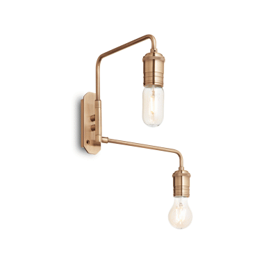 LAMPADA APPLIQUE TRIUMPH AP2 OTTONE ANTICO - IDEAL LUX 160245 product photo Photo 01 3XL