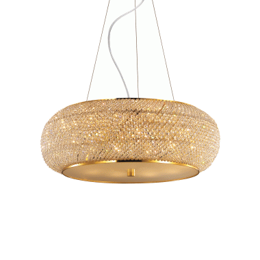 LAMPADA SOSPENSIONE PASHA ' SP1 4 ORO - IDEAL LUX 164984 product photo Photo 01 3XL
