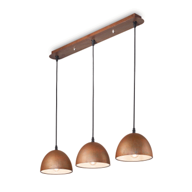 LAMPADA SOSPENSIONE FOLK SP3 CORTEN - IDEAL LUX 174235 product photo Photo 01 3XL