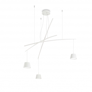 LAMPADARIO SOSPENSIONE FISH SP3 BIANCO - IDEAL LUX 196961 product photo Photo 01 3XL