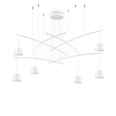 LAMPADA SOSPENSIONE FISH SP6 BIANCO - IDEAL LUX 196985 product photo Photo 01 3XL