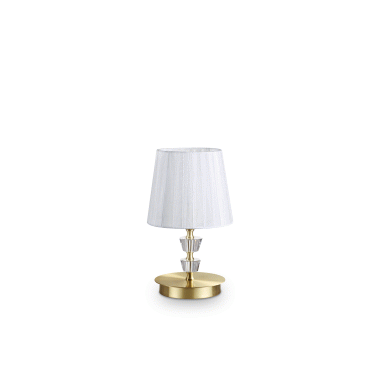 LAMPADA TAVOLO PEGASO TL1 SMALL OTTONESATINATO - IDEAL LUX 197753 product photo Photo 01 3XL