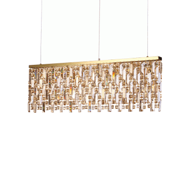 LAMPADA SOSPENSIONE ELISIR SP8 OTTONE - IDEAL LUX 200071 product photo Photo 01 3XL