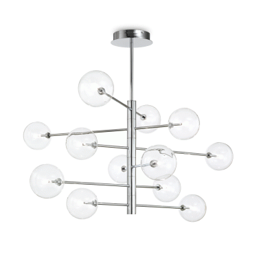LAMPADA SOSPENSIONE EQUINOXE SP1 2 CROMO - IDEAL LUX 200118 product photo Photo 01 3XL