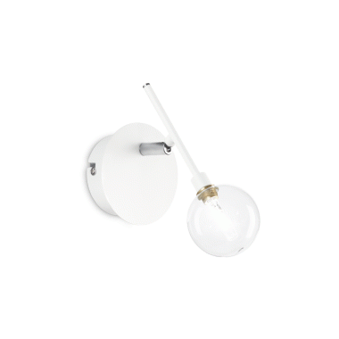 LAMPADA APPLIQUE MARACAS AP1 BIANCO - IDEAL LUX 200378 product photo Photo 01 3XL