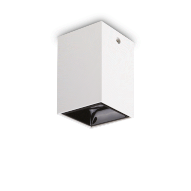 LAMPADA PLAFONIERA NITRO PL1 5WSQUARE BIANCO - IDEAL LUX 206011 product photo Photo 01 3XL