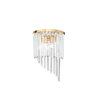 LAMPADA APPLIQUE CARLTON AP3 OTTONE - IDEAL LUX 213491 product photo Photo 01 3XL